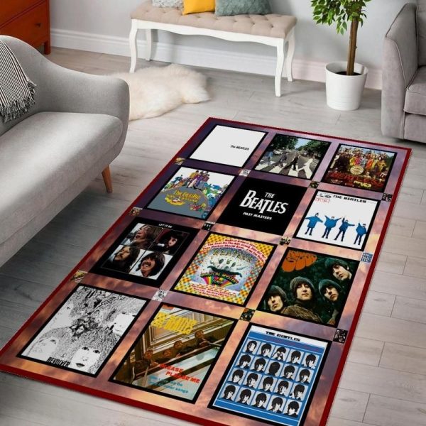 The Beatles Band Albums Living Rooms Area Rug For Christmas