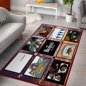 The Beatles Band Albums Ver 1 Living Rooms Area Rug For Christmas