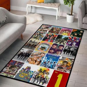 The Beatles Band Living Rooms Music Band Area Rugs