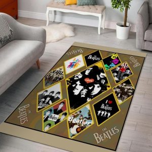 The Beatles Band Special Living Rooms Area Rug For Christmas