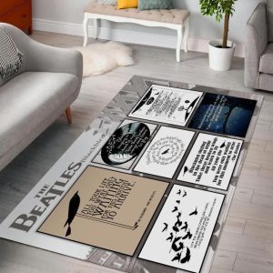 The Beatles Blackbird Singing V1 Living Rooms Area Rug