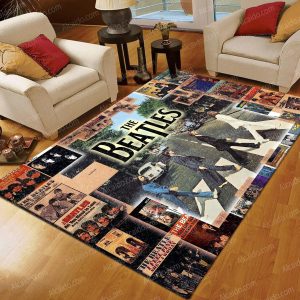 The Beatles English Rock Band Album Covers Abbey Road Living Room Music Band Area Rugs