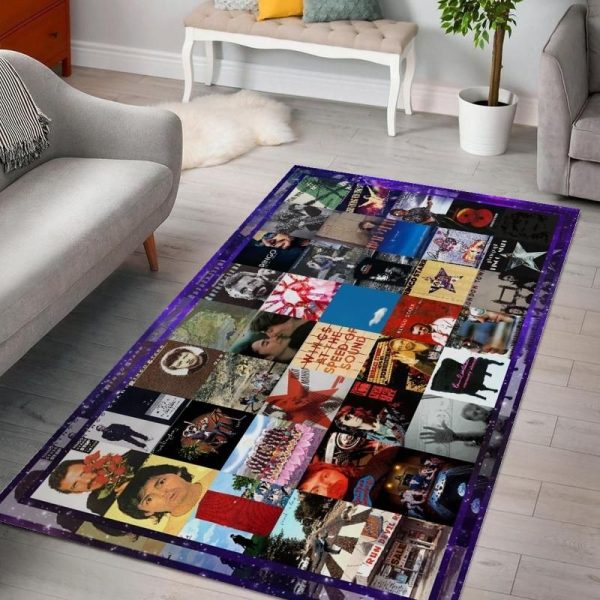 The Beatles Solo Album V1 Living Rooms Area Rug Carpet