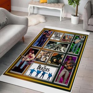 The Beatles V12 Living Rooms Area Rug For Christmas