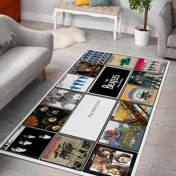 The Beatles V13 Living Rooms Music Band Area Rugs