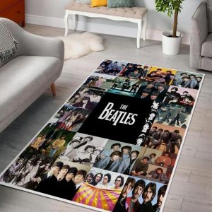 The Beatles V3 Living Rooms Area Rug Carpet