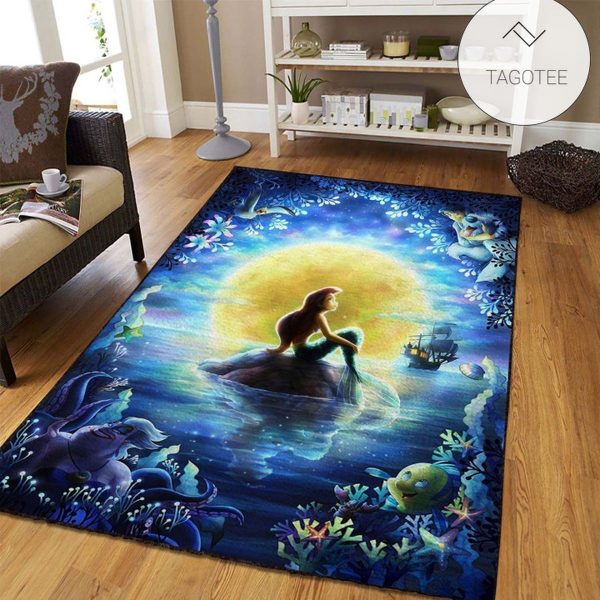 The Little Mermaid Area Rug – Home Decor – Bedroom Living Room Decor