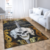 The Ulfberht Sword Embedded In The Skulls – Viking Area Rug