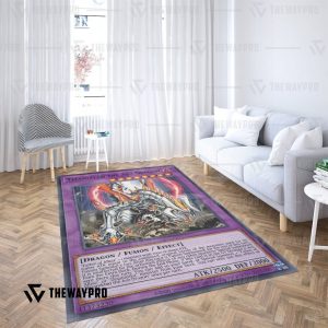 Titaniklad The Ash Dragon Yu Gi Oh Carpet Rug