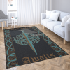 Ulfberht Swords – Valhalla Awaits – Viking Area Rug