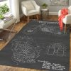 United States Patent Office Yamaha Motorcycle Area Rug – Ts170222