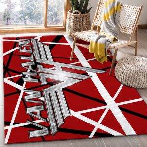 Van Halen Logo Ver3 Music Band Area Rug Living Room Rug Floor Decor Home Decor