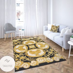 Versace Area Rug Hypebeast Carpet Luxurious Fashion Brand Logo Living Room Rugs Floor Decor 2004203