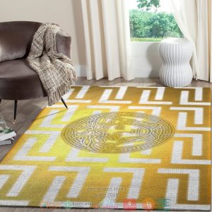 Versace Gold White Rug Carpet