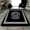 Versace High-End Brand Black Rectangle Rug