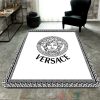 Versace High-End Logo White Rectangle Rug