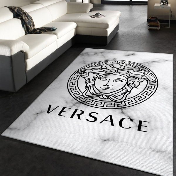 Versace Rectangle Rug Living Room Rug Christmas Gift Us Decor