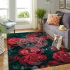 Versace Red Roses Rug Carpet