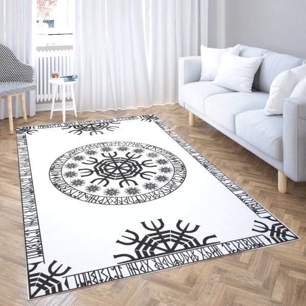 Viking Runic Panel – Viking Area Rug