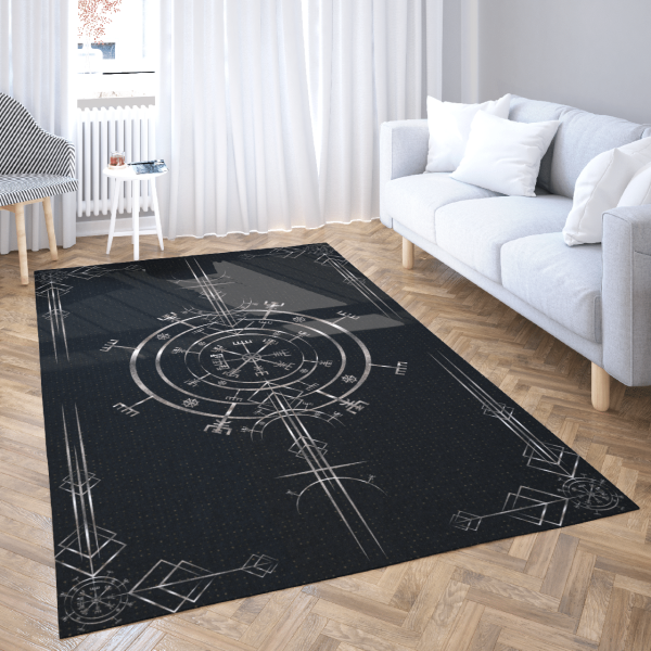 Viking Vegvisir – Viking Area Rug