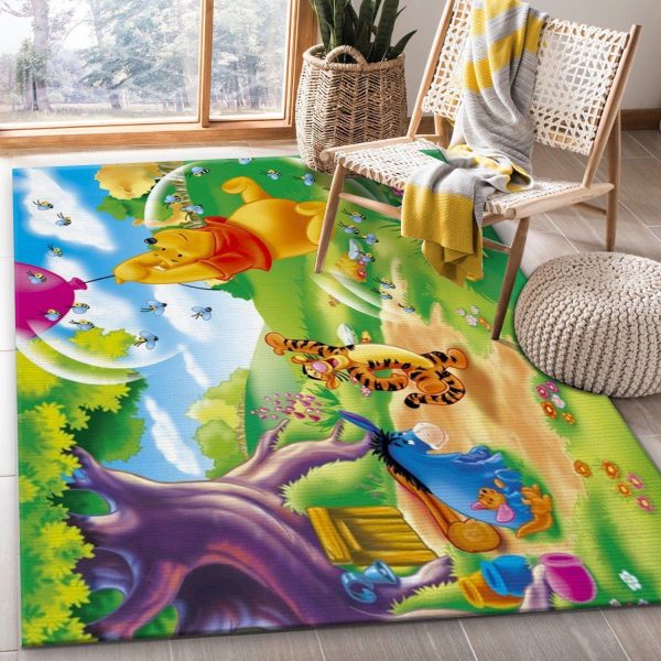 Winnie The Pooh Ver14 Rug Living Room Rug Christmas Gift Us Decor