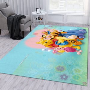 Winnie The Pooh Ver4 Area Rug Living Room Rug Floor Decor Home Decor