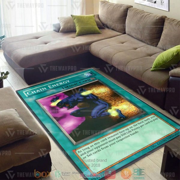 Yu Gi Oh Chain Energy Carpet Rug