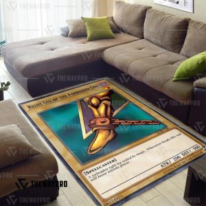 Yu Gi Oh Exodia Right Leg Of The Forbidden One Rug