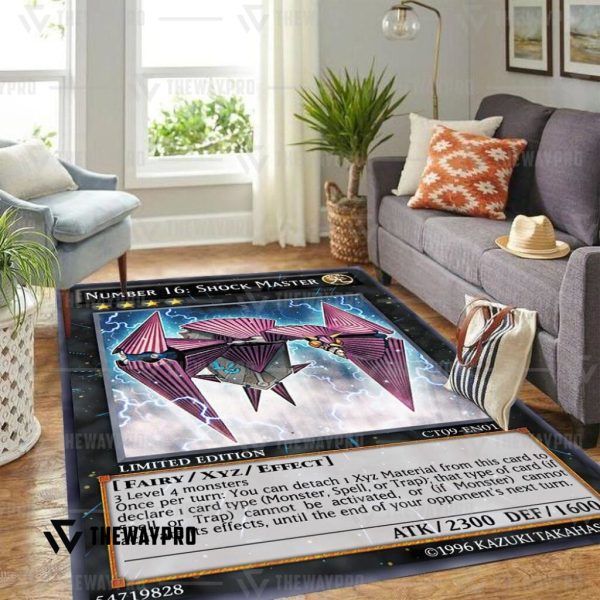 Yu Gi Oh Number 16 Shock Master Rug